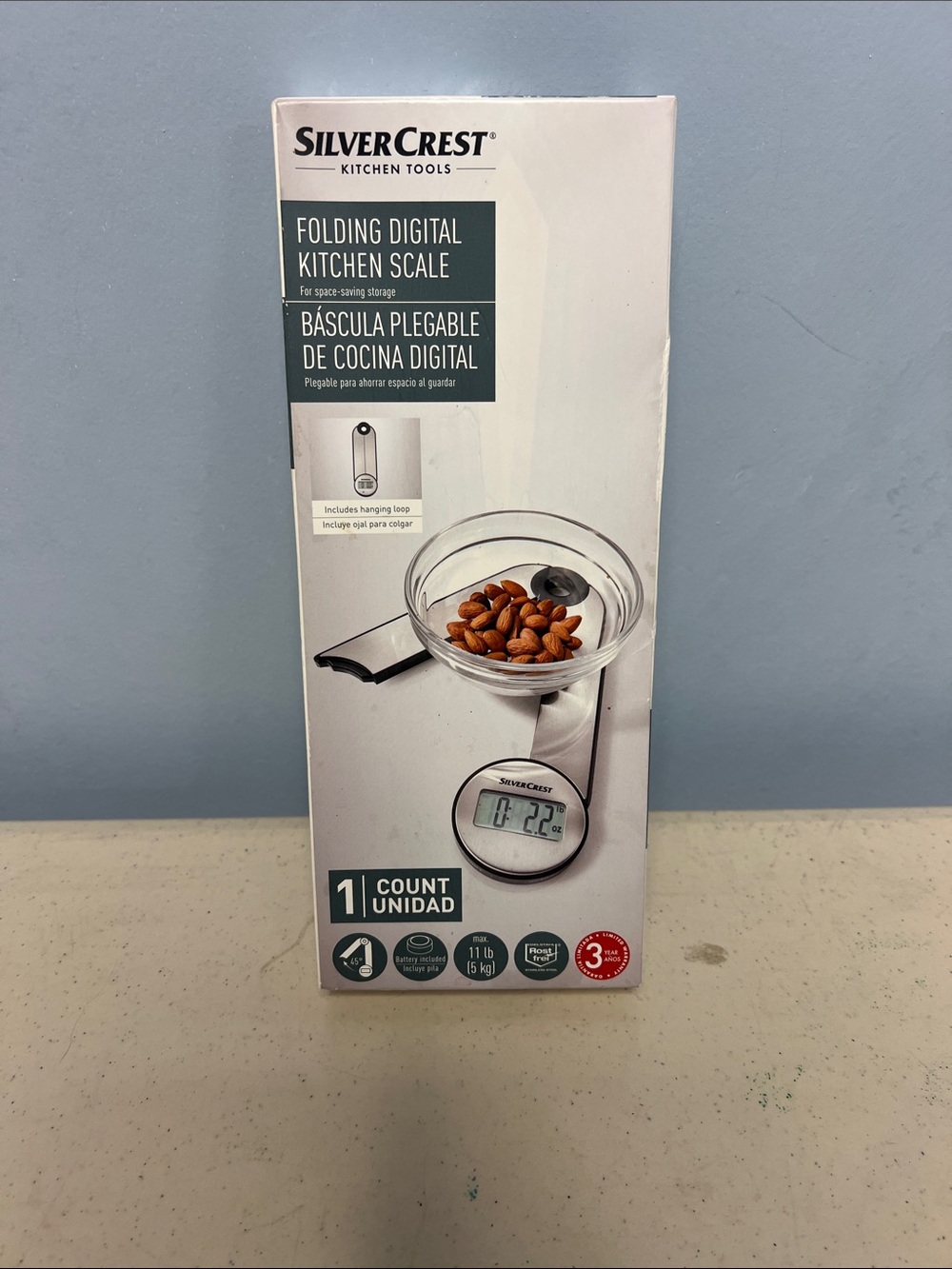 Folding Digital Kitchen Scale - White